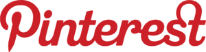 English: Red Pinterest logo